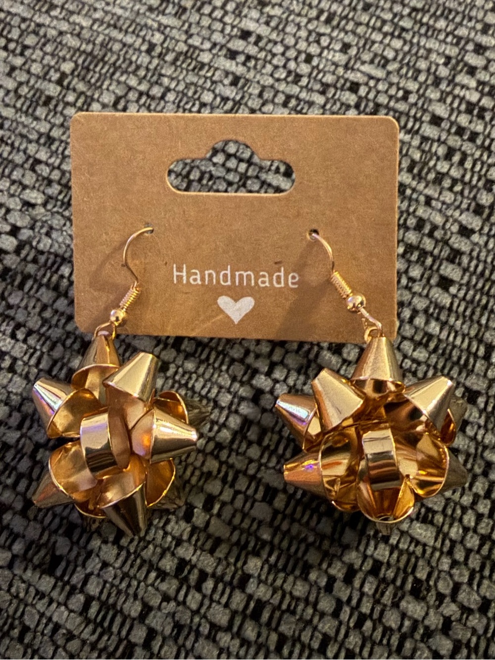 New Golden Bow Dangle Earrings